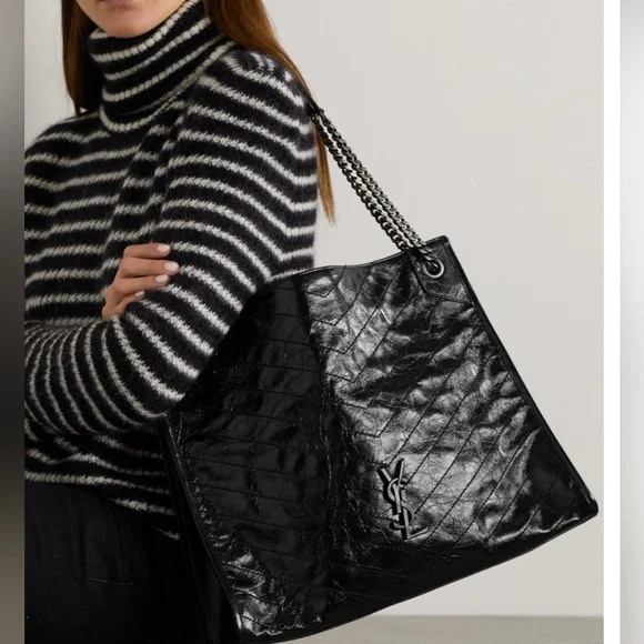 Yves Saint Laurent Black Tote Bag - Picture 3 of 15